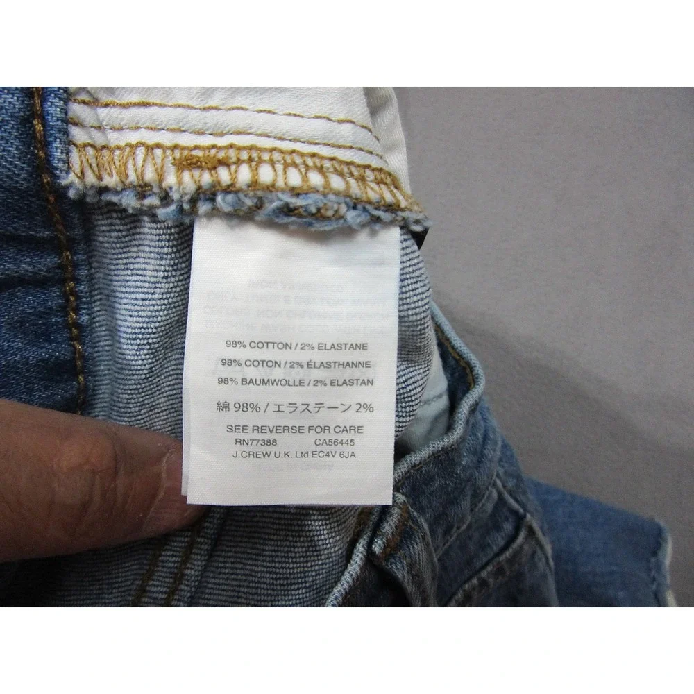 Madewell Shorts Womens 27 Blue Denim Patchwork Frayed Raw Hem High Rise Festival